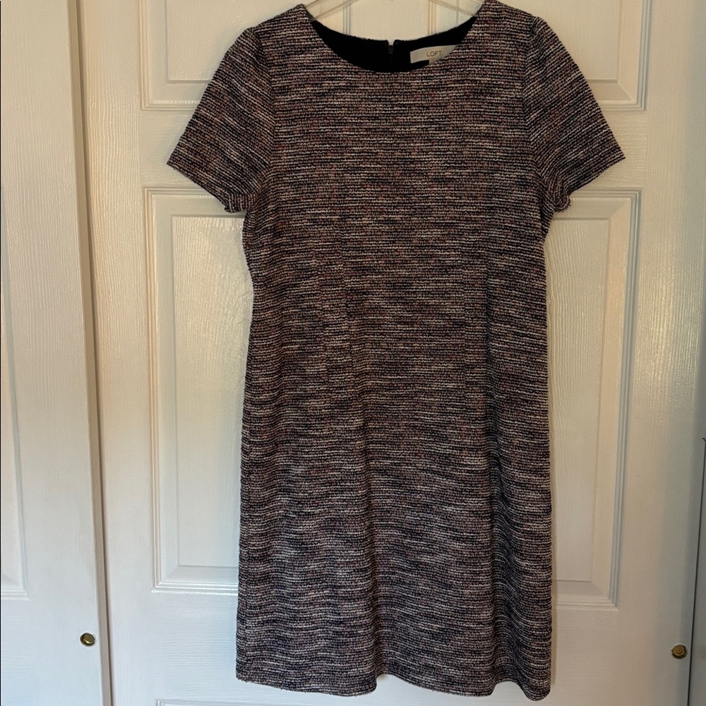 Loft short sleeve fall dress size 12